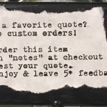 StuckOnU Art - Wholesale Magnet - Custom Handmade Literary Fridge Magnet With Quote
