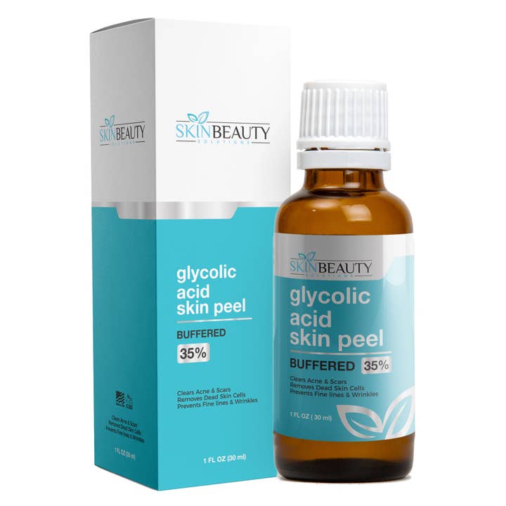 Skin Beauty Solutions - Wholesale Facial Peel - 35% Glycolic Acid Buffered Chemical Peel - Professional Skin Exfoliating & Renewal