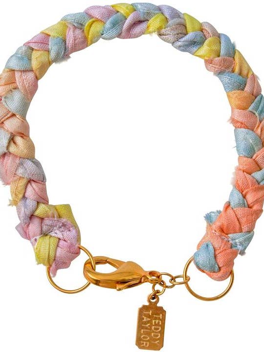 Pulseira Tupelo Pastel - Seda Recuperada Ecológica por atacado de Teddy Taylor Jewelry