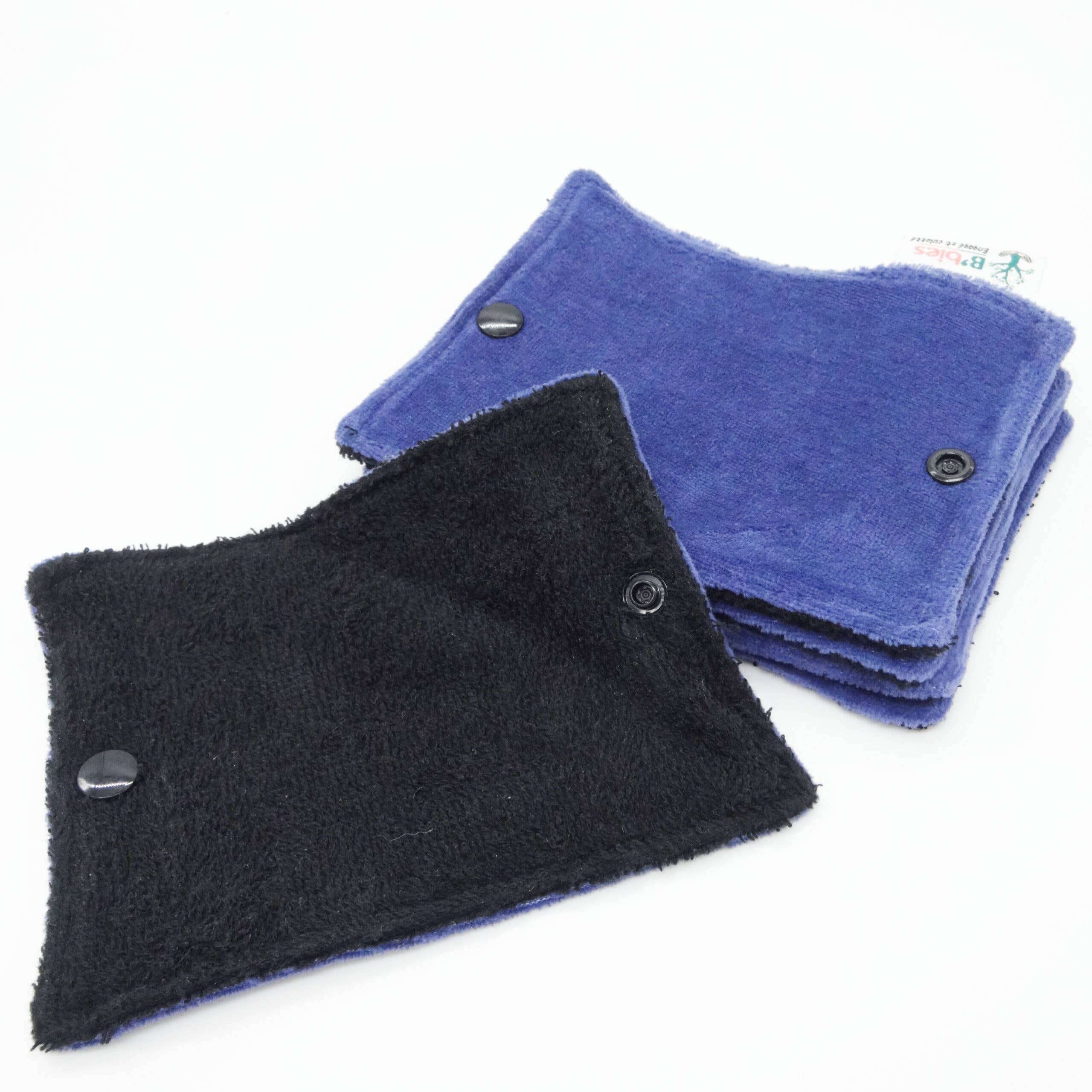 EcologiQ - Wholesale Toilet Paper - Washable toilet paper - 5 rectangles - Midnight Blue1