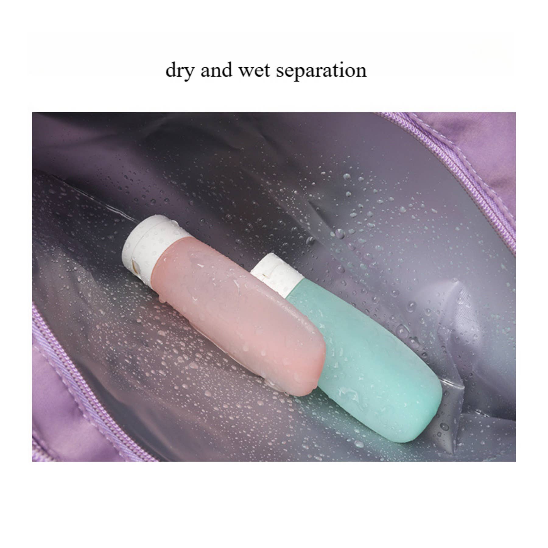 wandf - Vente Sac de voyage – femme - Sac de sport de voyage et de fitness - Séparation étanche pour le mouillé et le sec4