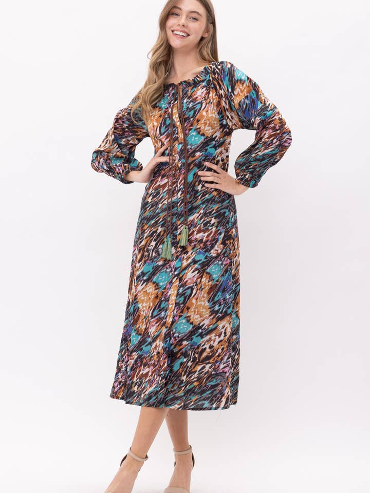 Nina Printed Dress for wholesale by Raj Trading & Imports (USA) Inc.
