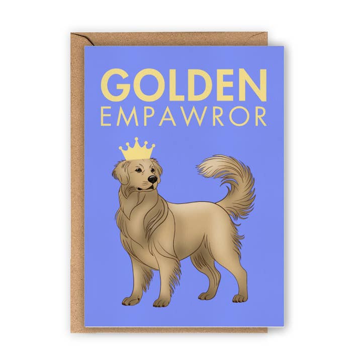 Carte Golden Retriever « Golden Empawror » and other Purchase Wholesale papeterie. Free Returns & Net 60 Terms on Faire trending on Faire.
