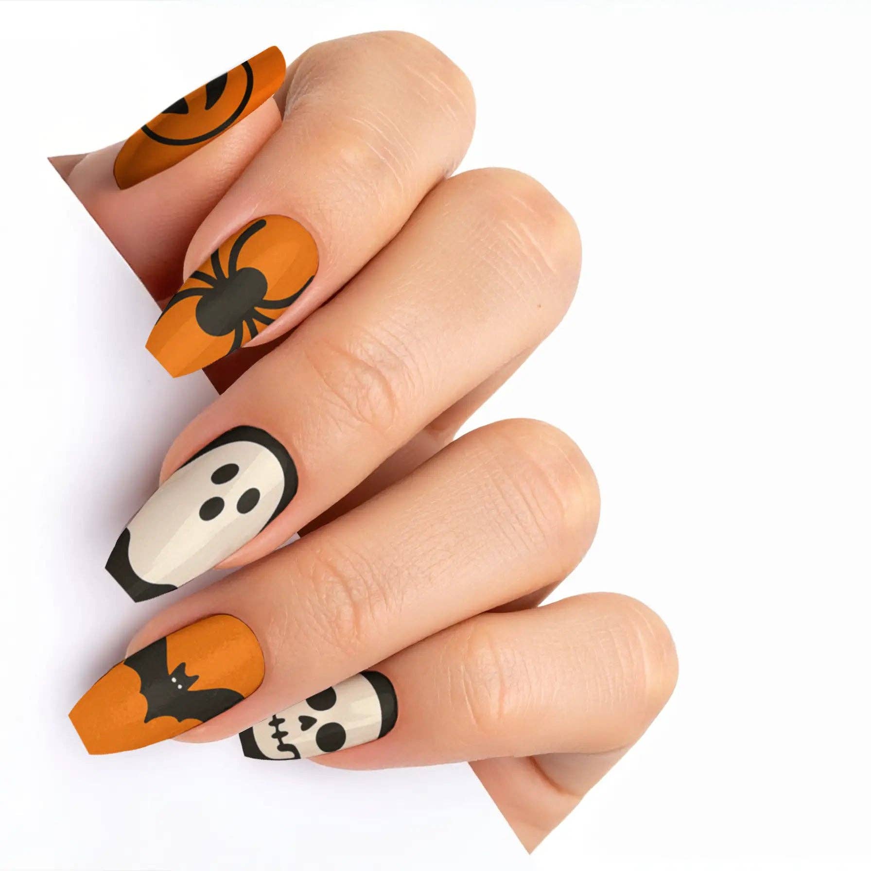 FYNE BODY - Wholesale Press-on/fake nails - Pumpkin Patch Glam Halloween Press-On Nails37