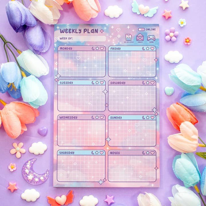 Game Time Weekly Planner Pad for wholesale by Unicorn Eclipse