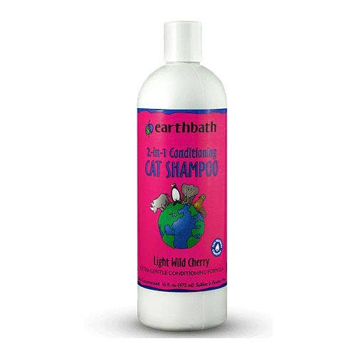 Earthbath 2-in-1 Conditioning Cat Shampoo 16oz for wholesale by King Wholesale Pet Goods