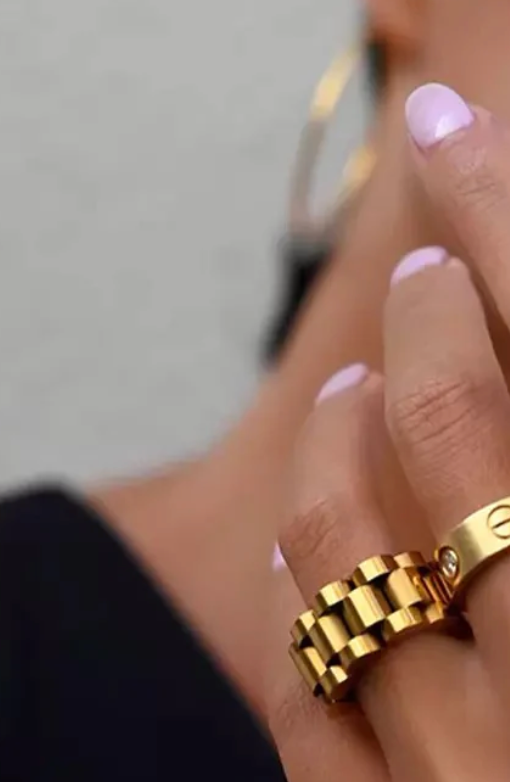 HoopLa - Wholesale Chain Ring - Roll X- Watch band Ring- Stainless steel 14K13