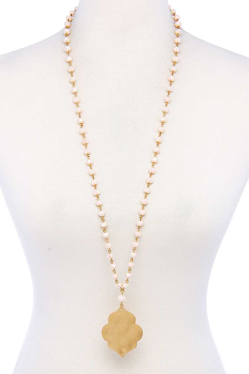 CC Wholesale Clothing - Wholesale Pendant/Charm Necklace - Designer Multi Bead Pendant Necklace