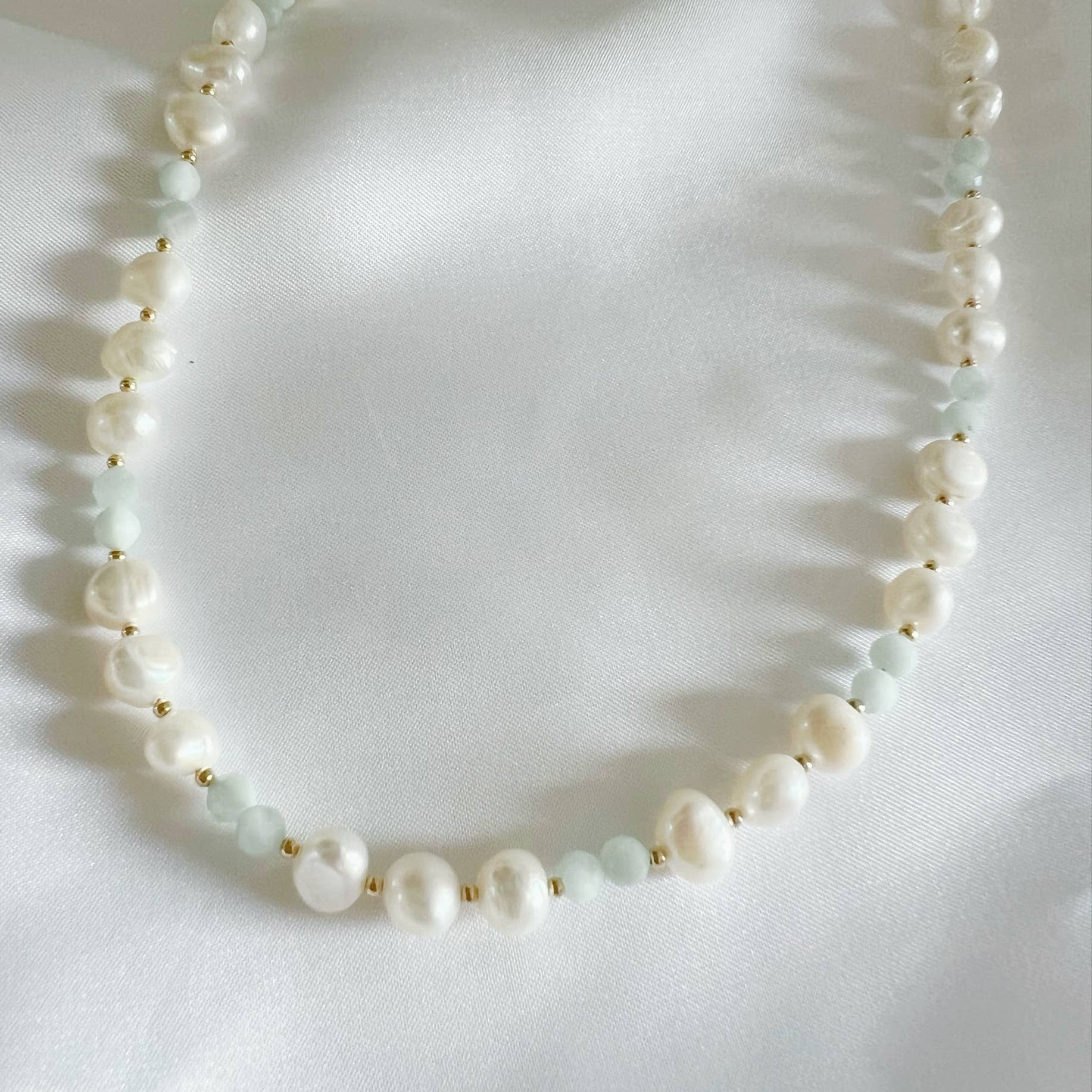 True by Kristy Jewelry - Wholesale Beaded/Pearl Necklace - Reef Freshwater Pearl Beaded Beach Necklace Gold Filled3