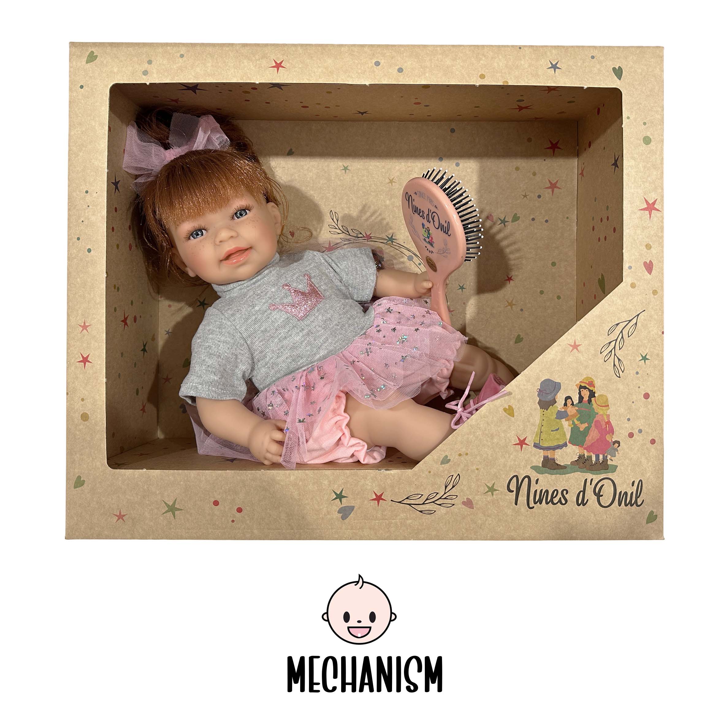 Nines Artesanals d'Onil Dolls - Wholesale Doll - Kids - LITTLE SUSI GLITTER REDHAIR DOLL3