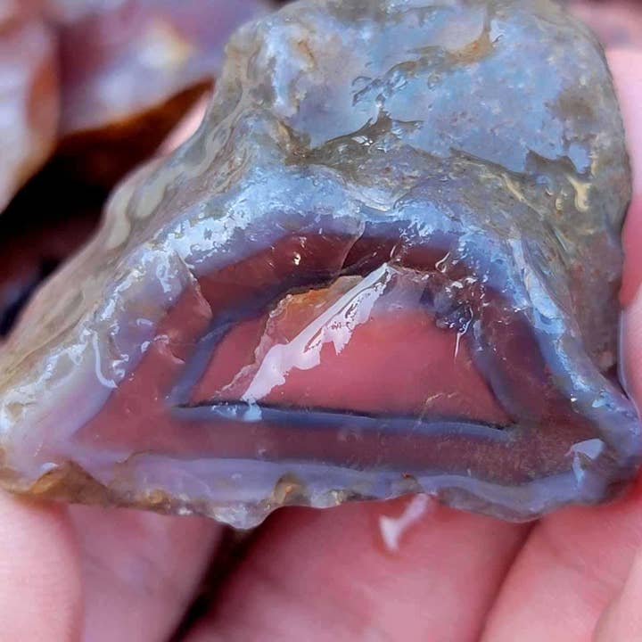 Lapidary Central – Engroshandel Spirituelle sten og krystaller – Tilfældige træk Swazi agat grove bidder! Fantastisk til tumling! Swali Agat