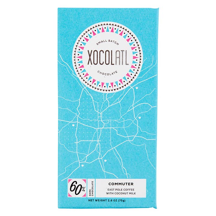 Xocolatl Small Batch Chocolate – wholesale Chokladkaka – Pendlare: 60% mörk choklad med kokosmjölk & kaffe
