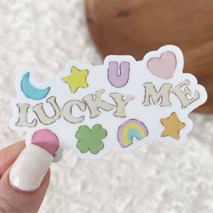 Lucky Me Sticker for wholesale by Big Moods