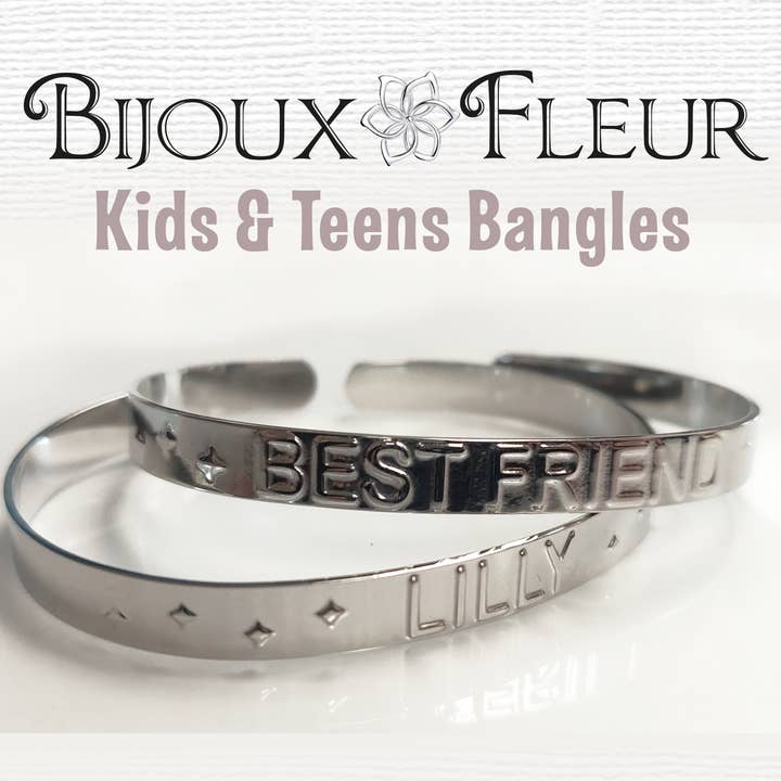 Childrens' Bangles - Names for wholesale by Instant Gifts International