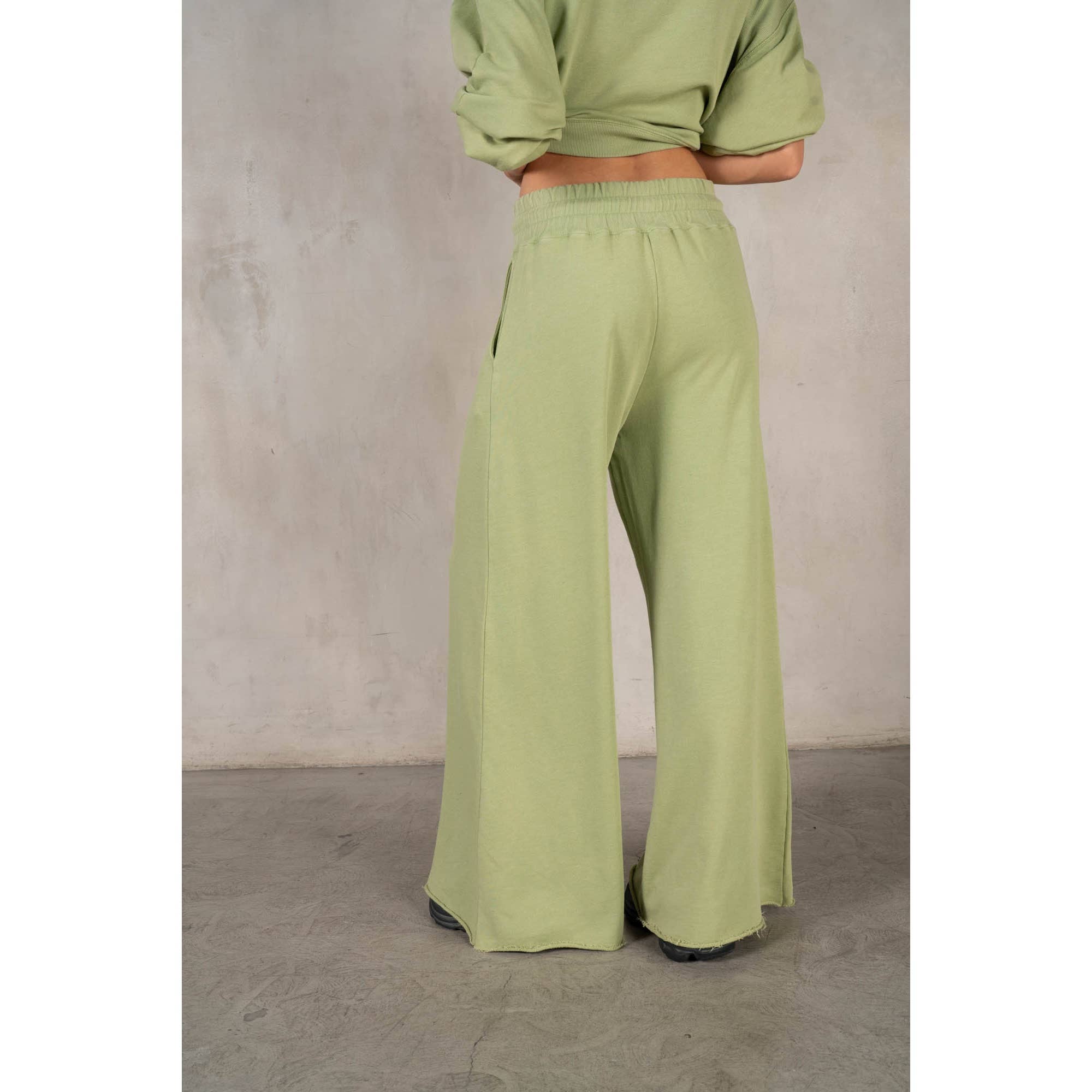 lalamia - Wholesale Pants - Women's - Matching Rib Wide Oversize Sweatpants33