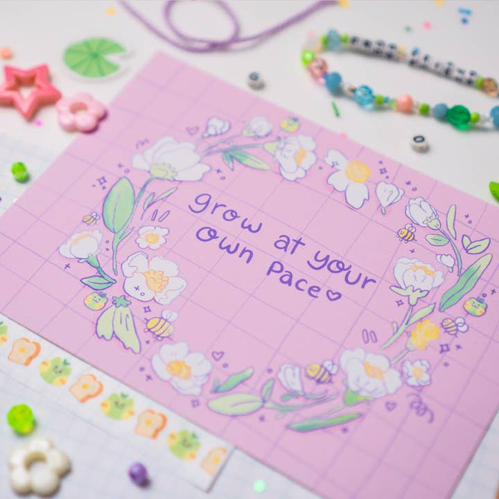 Grandissez à votre rythme ✿ Art Print pour la vente par pogpals