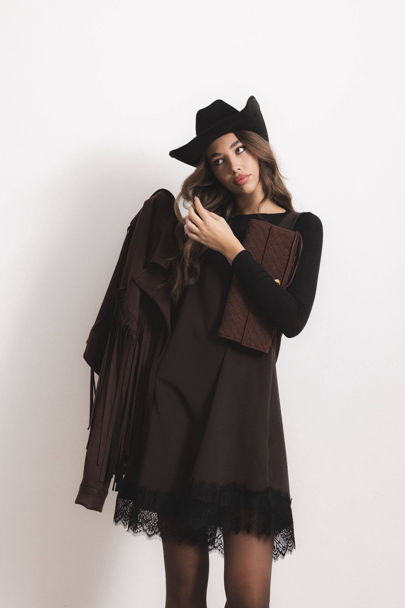 ADORA - Wholesale Dress - Women's - Dress with lace detail2