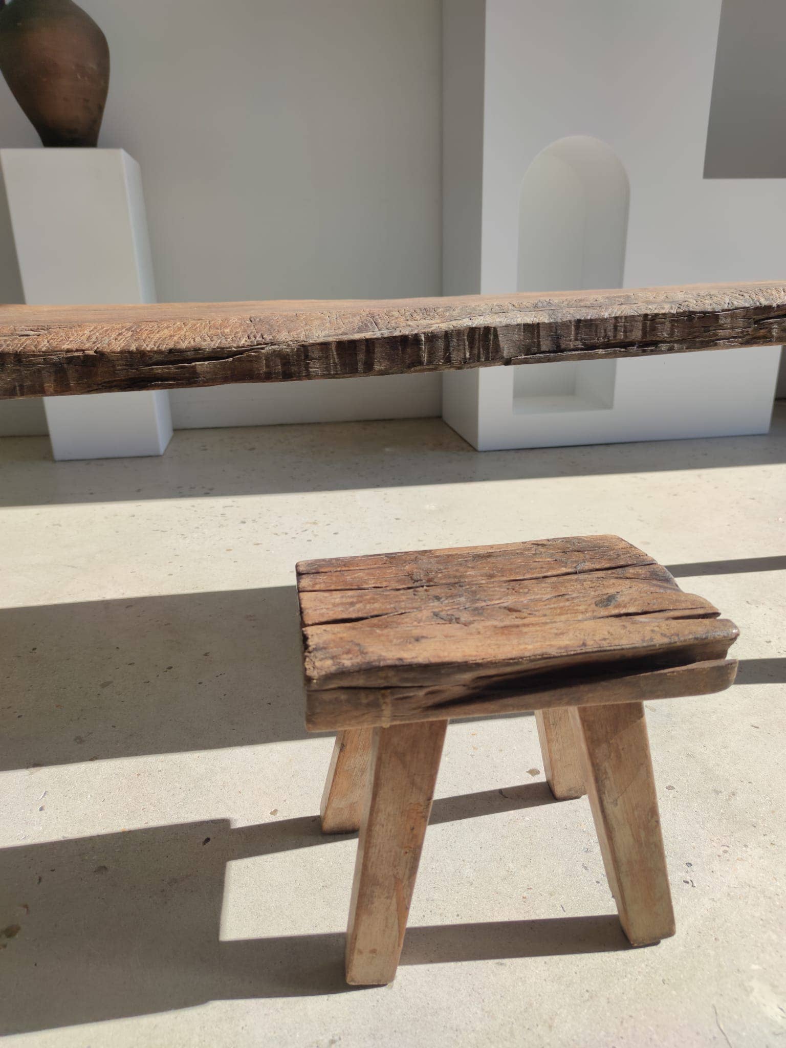 Office Objets - Wholesale Bench - Very large antique teak bench H:50cm L:2m0661