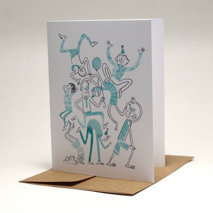 Celebration - Carte d'anniversaire - Félicitations - Carte de vœux pour la vente par Sarah Parker Illustration