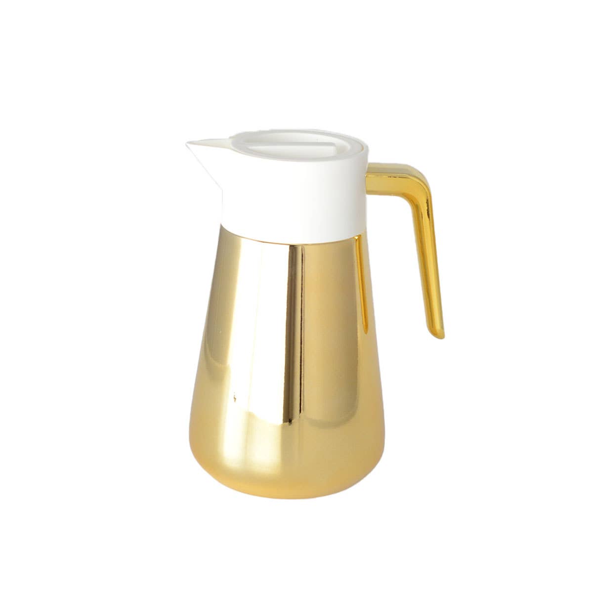 Gold and white insulated coffee maker 1L for wholesale on Faire