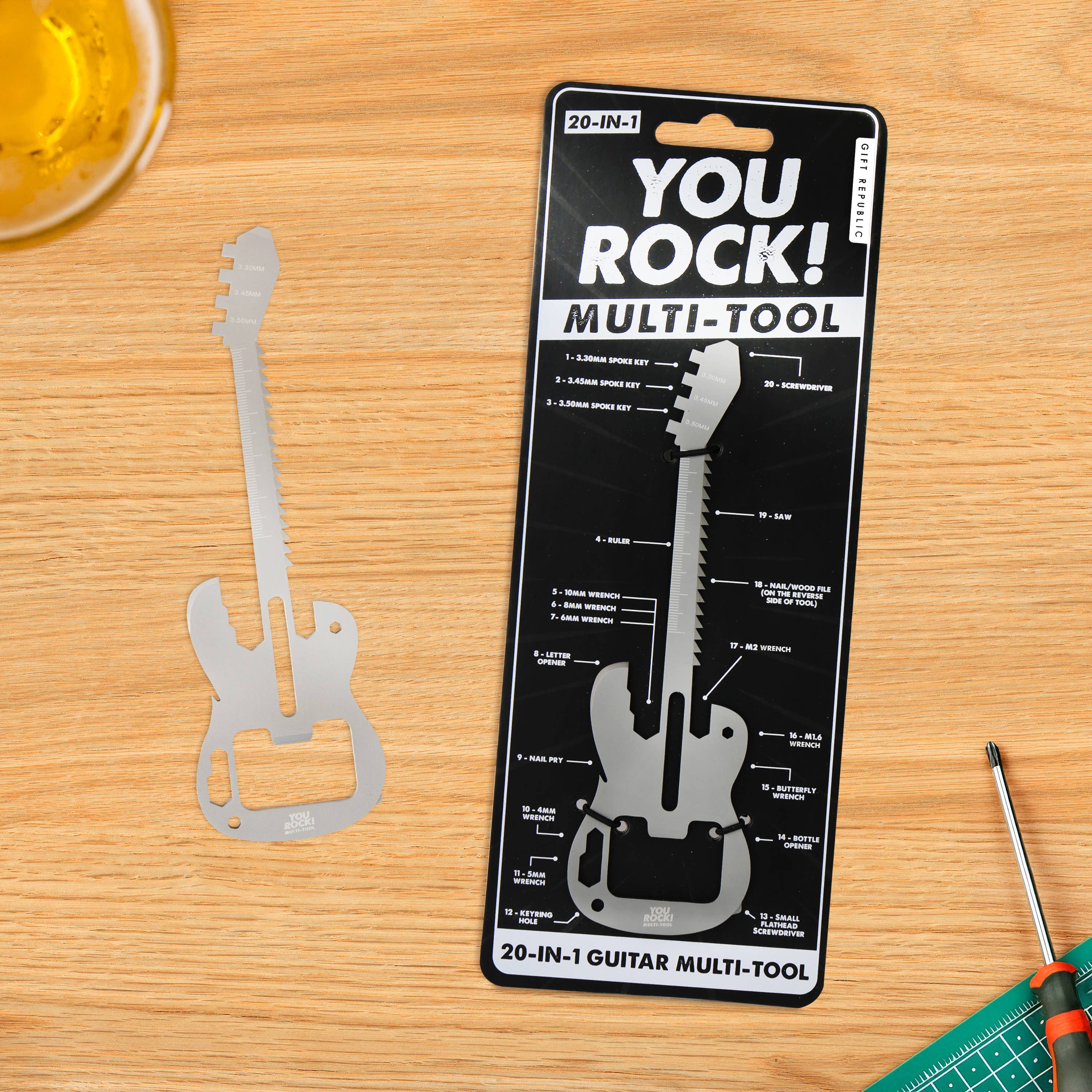Gift Republic – wholesale Handy tool – YOU ROCK - GUITAR MULTITOOL1