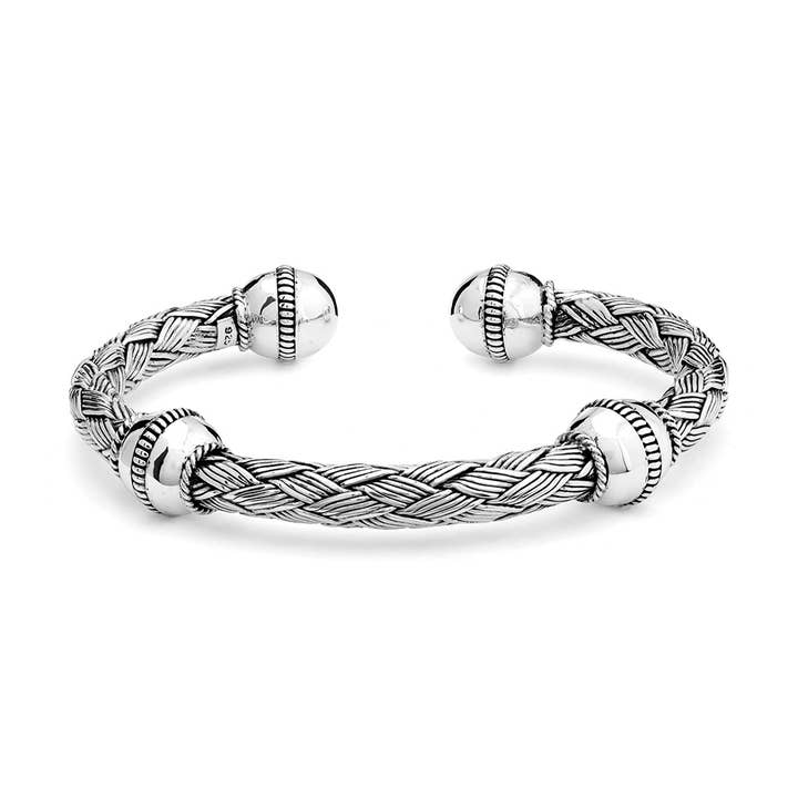 Pulsera Padma Plata para venta al por mayor de Nusa