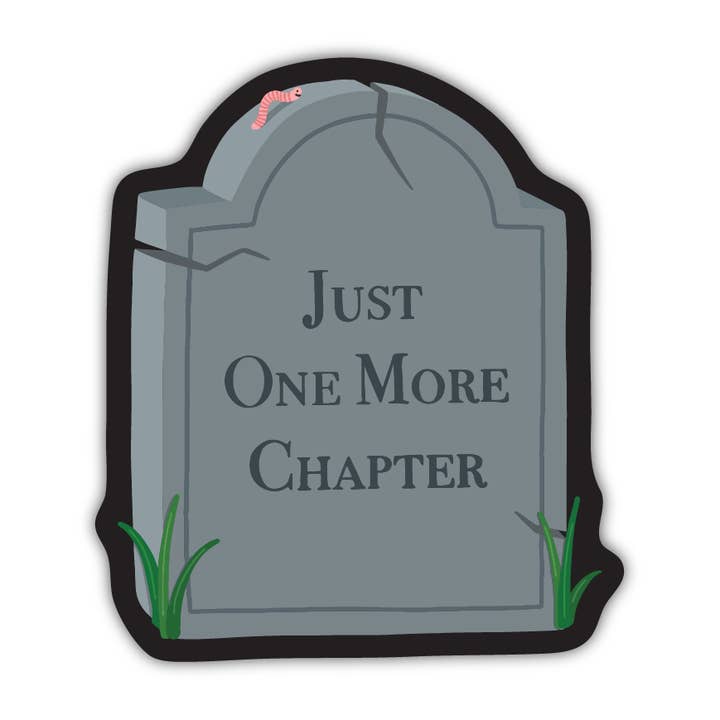 One More Chapter Gravestone Sticker for wholesale by Kyn You Believe It