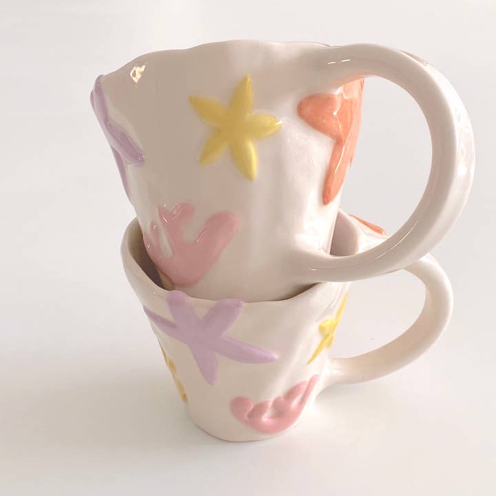 Pipa and Happy - Wholesale Coffee Mug - Coral mug