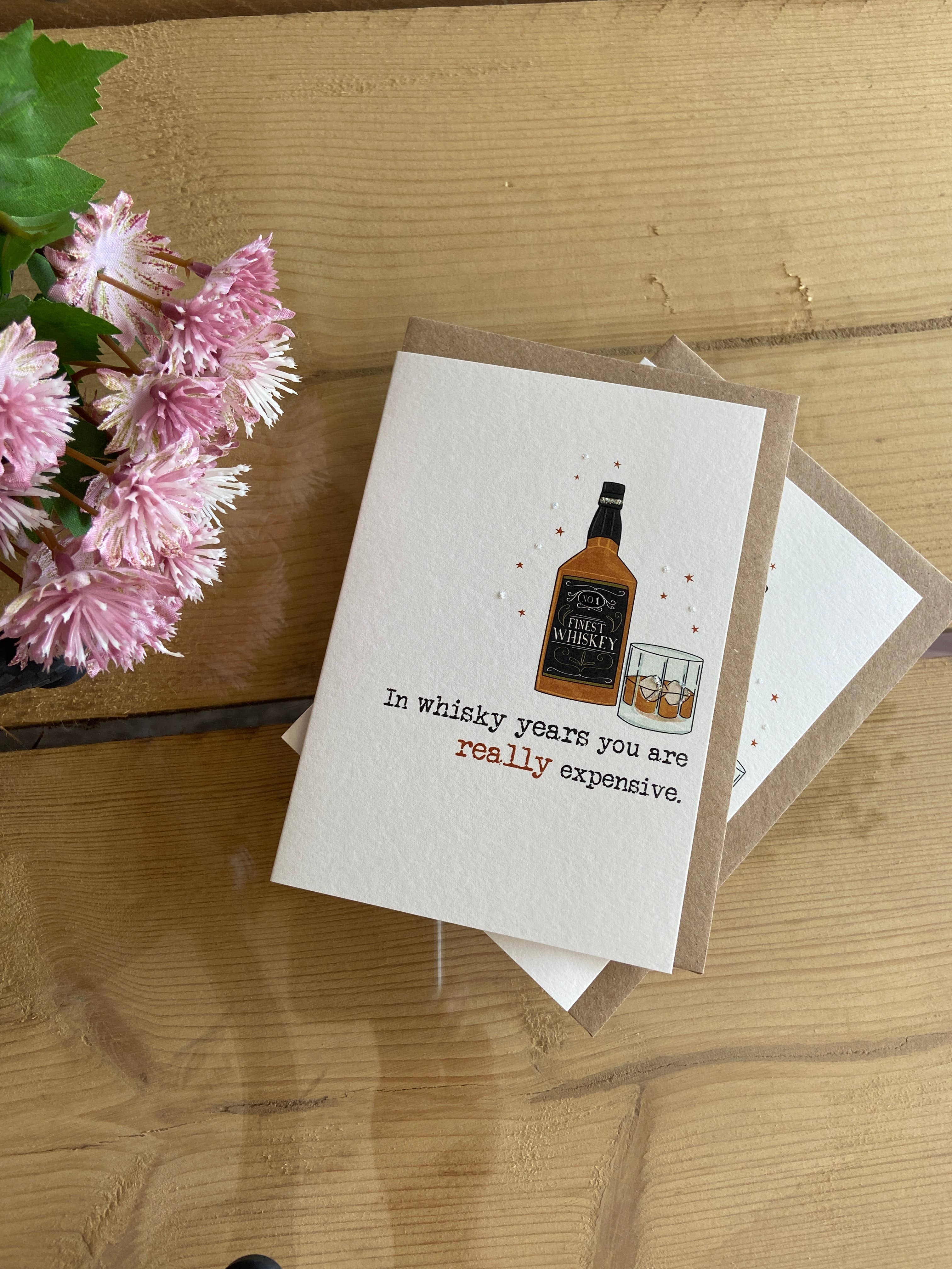 Dandelion Stationery – Großhandel Geburtstagskarten – Whisky-Jahre - teuer - Grußkarte2