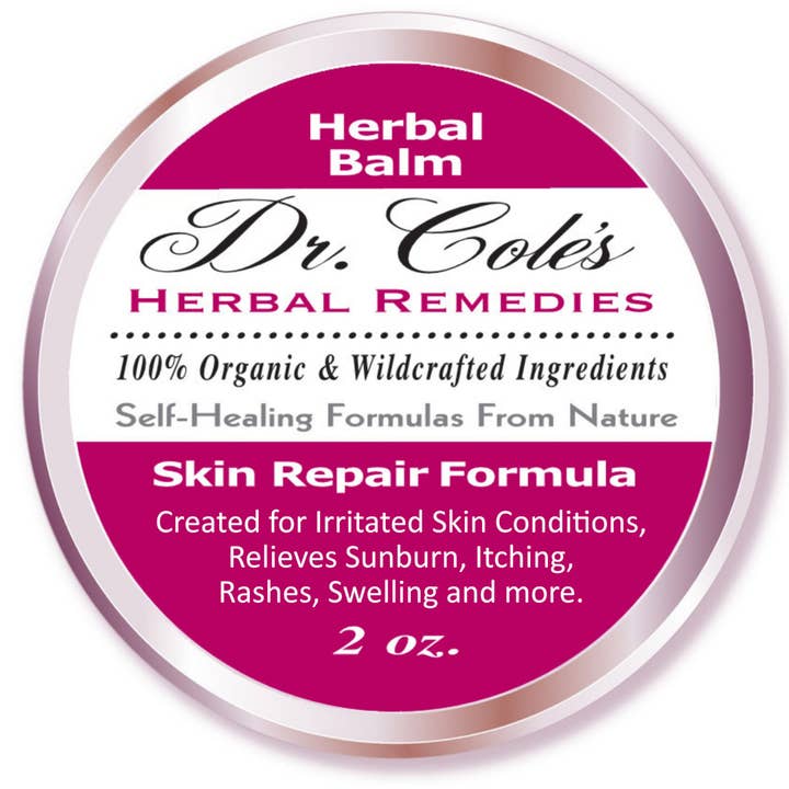Dr. Cole's Organic Skin Repair Herbal Balm SixPak for wholesale by Dr. Cole's Herbal Remedies