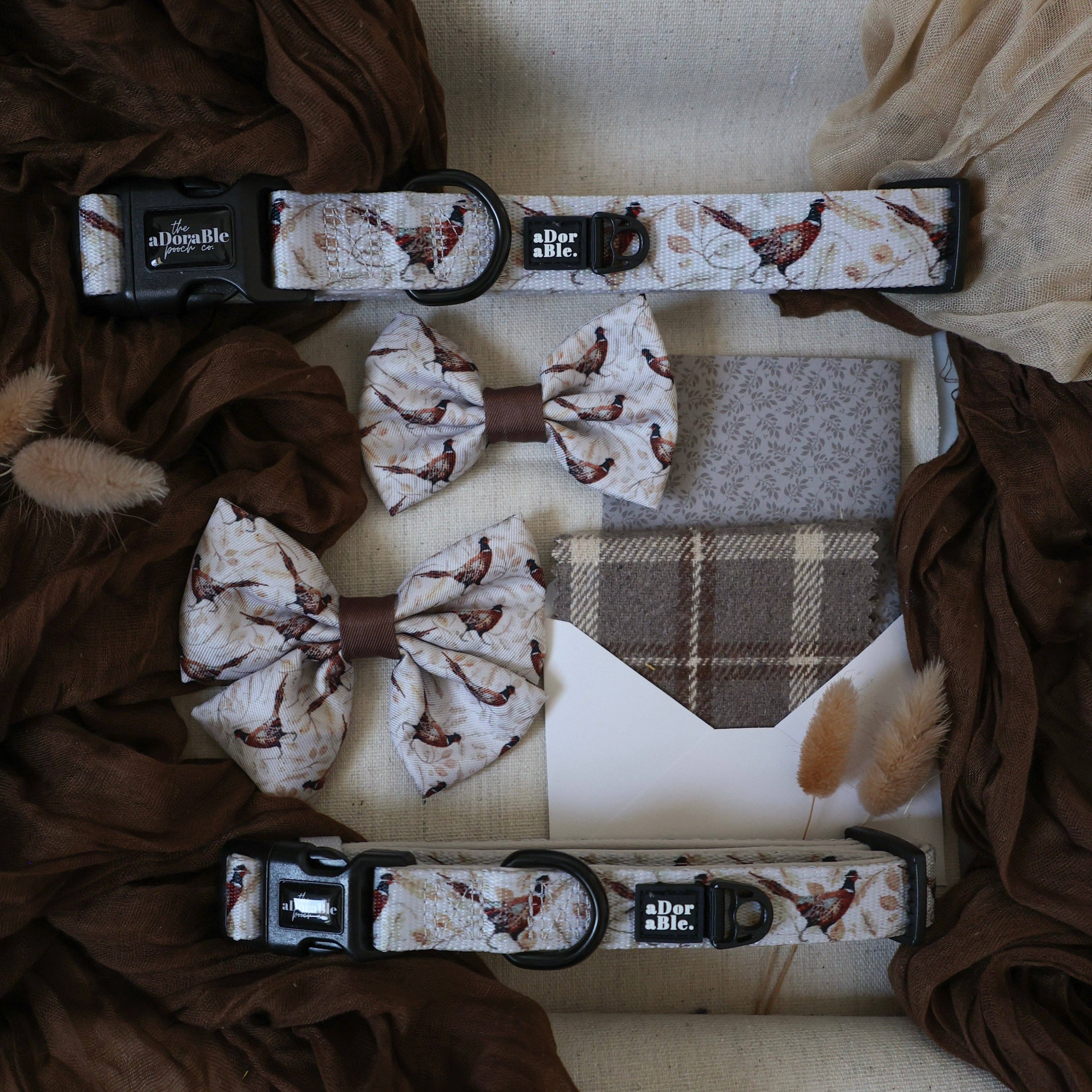 The aDoraBle Pooch Company – wholesale Pet bow tie – Dog – Dog Bow Tie - Farmland Pheasant7
