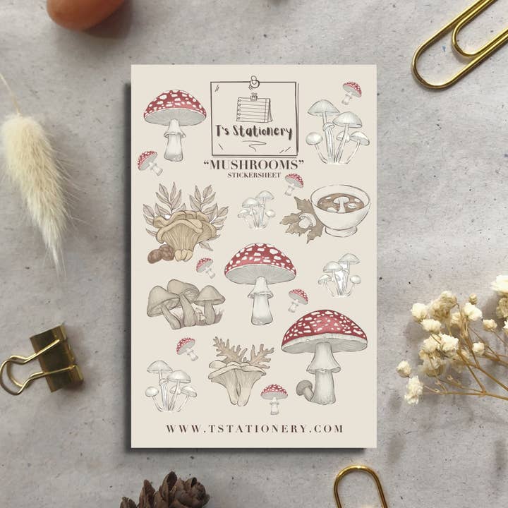 "Mushrooms" for wholesale by T's Stationery