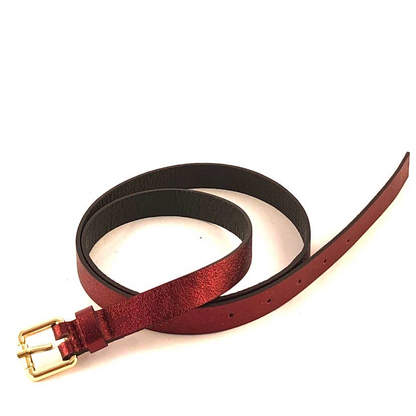 MILANO AMOUR - Vendita all'ingrosso Cintura - Donna - Cintura Laminata Minimal in Pelle5