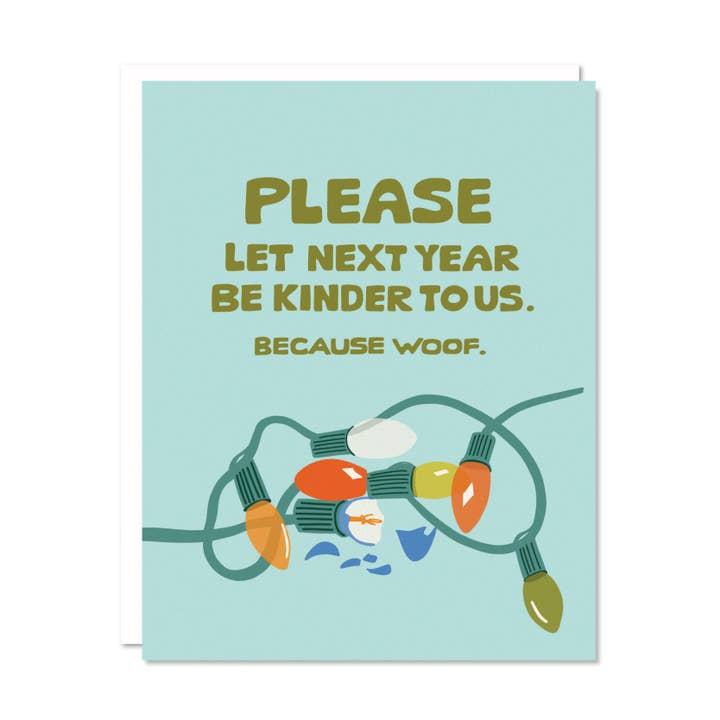Kinder New Year - Holiday Card for wholesale by Odd Daughter Paper Co.
