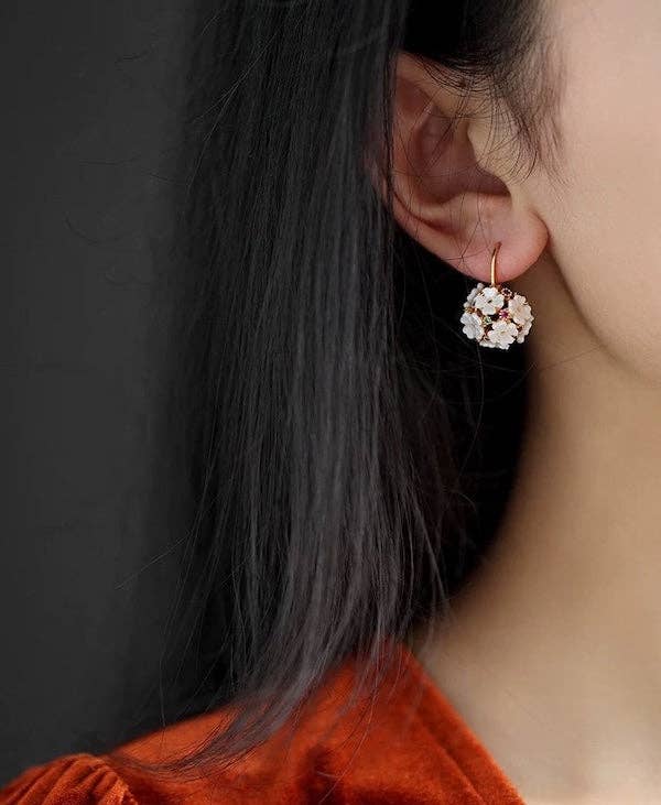 LanLivia – Brincos de argola por atacado – Brincos de Argola com Cesto de Flores Romântico4