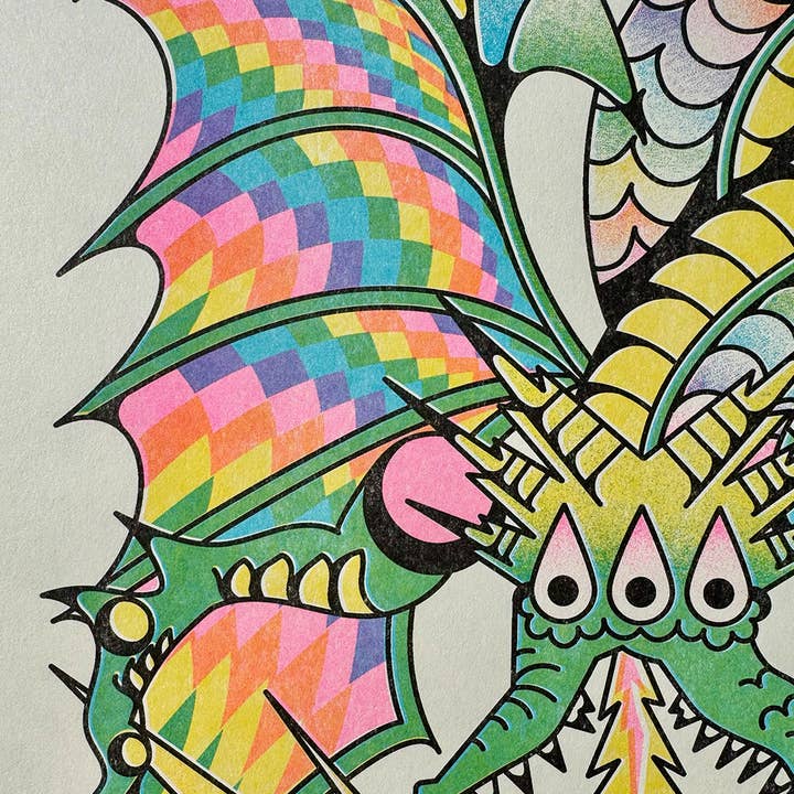 StarKeep Studio - Wholesale Art Print - The Mad King Risograph Print | 11x17 Riso Print1