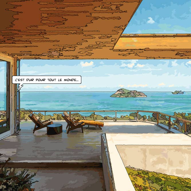 Impresión Fine Art - "Es difícil" - Philippe Matine para venta al por mayor de Atelier Contemporain