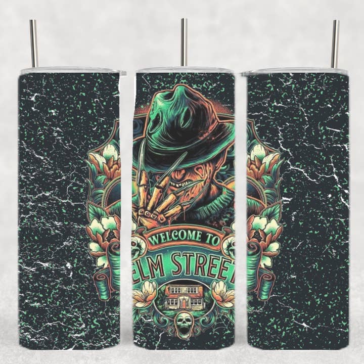 Freddy Nightmare Halloween Horror Splatter Tumbler for wholesale by The Geek Boutique