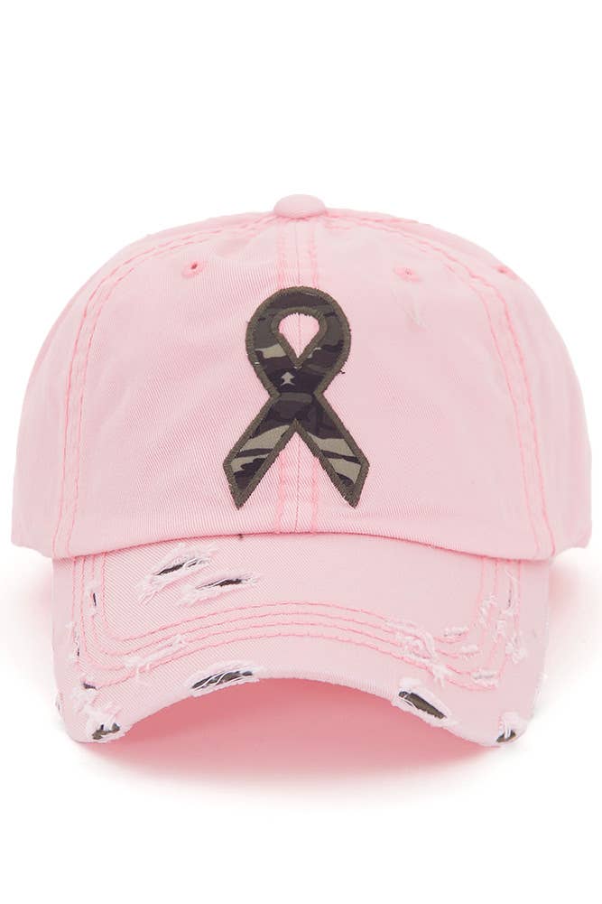 Hana - Wholesale Baseball Cap - Women's - Camo Ribbon Washed Vintage Baseball Cap6