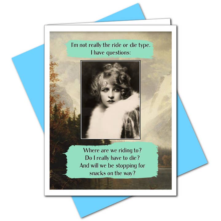Ümlaut Brooklyn - Wholesale Everyday Greeting Card - SALE Ride or Die - Everyday Card1