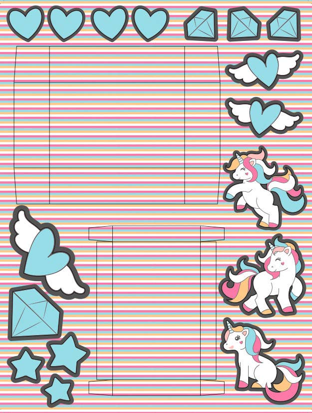 URSUS® / Buntpapierfabrik Ludwig Bähr GmbH & Co. KG - Wholesale Gift Box - "Unicorn" Gift Box Set6