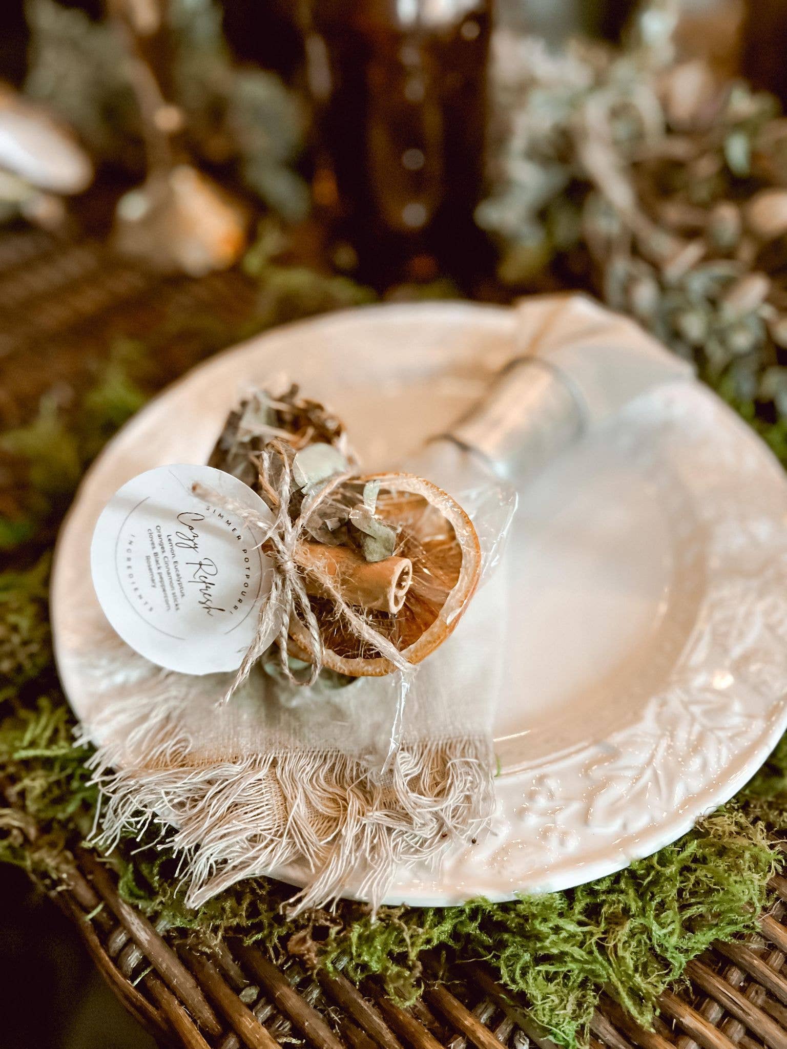 The Coppered Fern - Wholesale Potpourri - Mini Simmer Pot - Cozy Refresh1