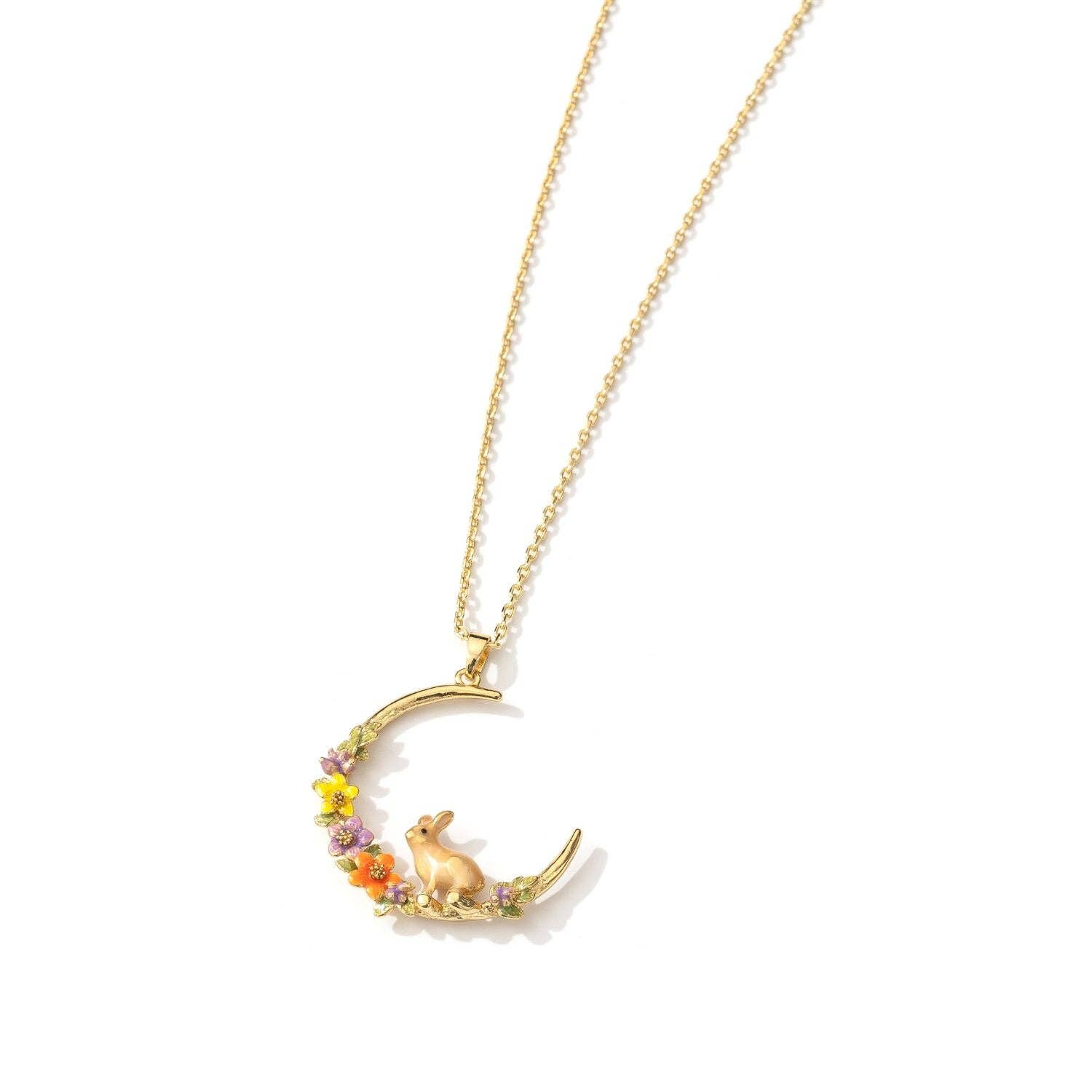 Bill Skinner – Engroshandel Halskæde med vedhæng – Blomster Kanin Bøjle Halskæde2