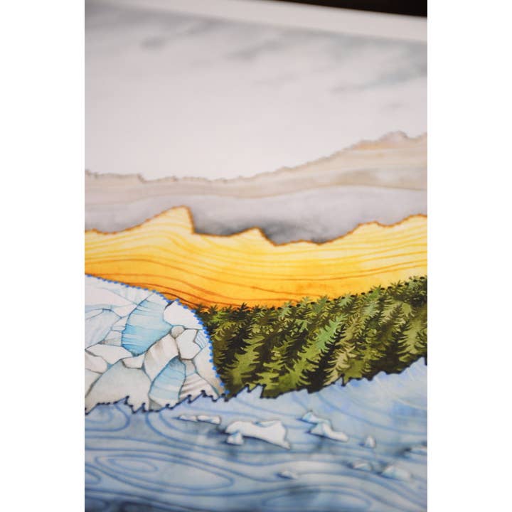 Jill Pelto Art - Wholesale Art Print - Climate Data Art Print from Time Cover2