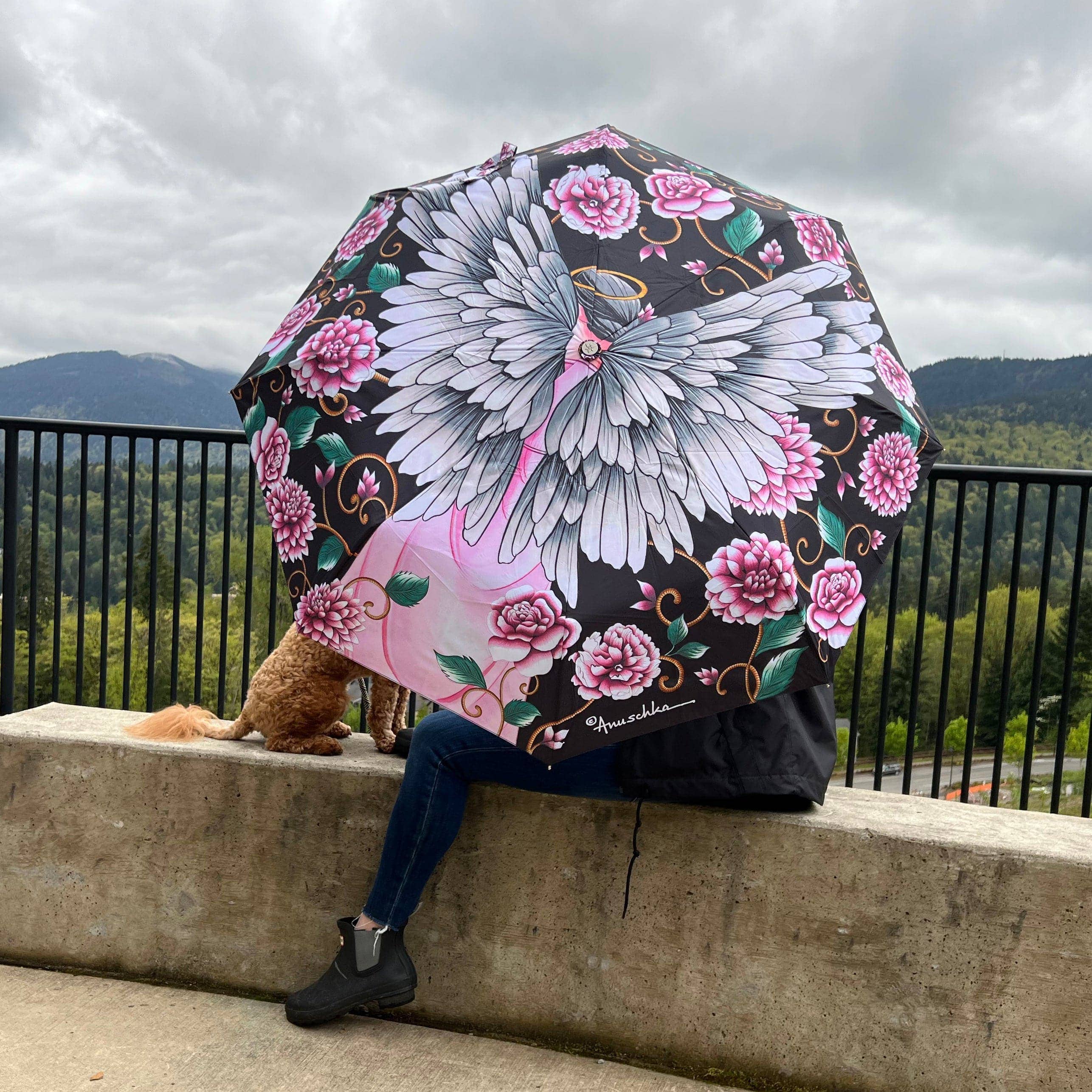 Anuschka | Vanya Lara (USA) - Wholesale Umbrella - Women's - Auto Open/ Close Printed Umbrella - 31003