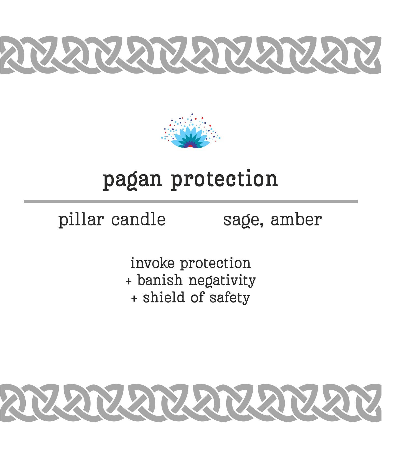 Vrinda - Wholesale Pillar Candle - Manifestation Pillar Candle Pagan Protection 7"x1.5"0