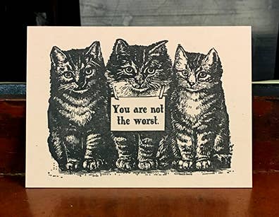 Lady Pilot Letterpress - Wholesale Everyday Greeting Card - Not the Worst Greeting Card2