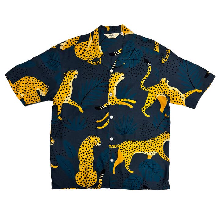 Virgoan Wish LLC - Wholesale Button Down Shirt - Men's - Leppard | Men's Short-Sleeved Shirt | Available in Europe1