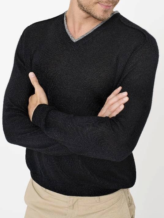 Classic Jersey Saddle Neck Sweater for wholesale by Alpaka Exklusiv GmbH