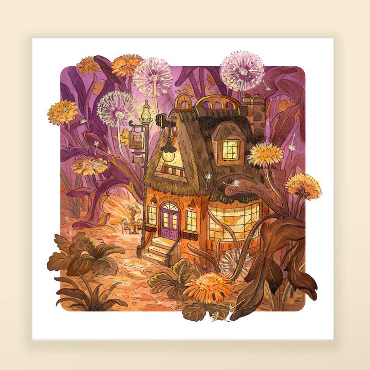 Nimasprout - Wholesale Art Print - Dandelion Teahouse - Fine Art Print
